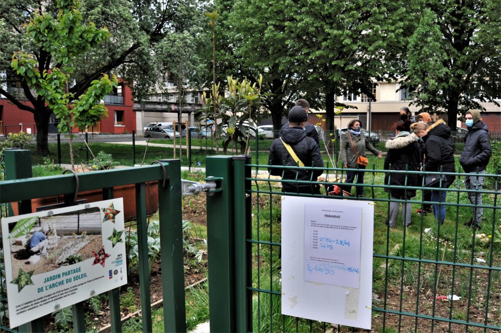 Jardin partagé de l'Arche du soleil à Rouen